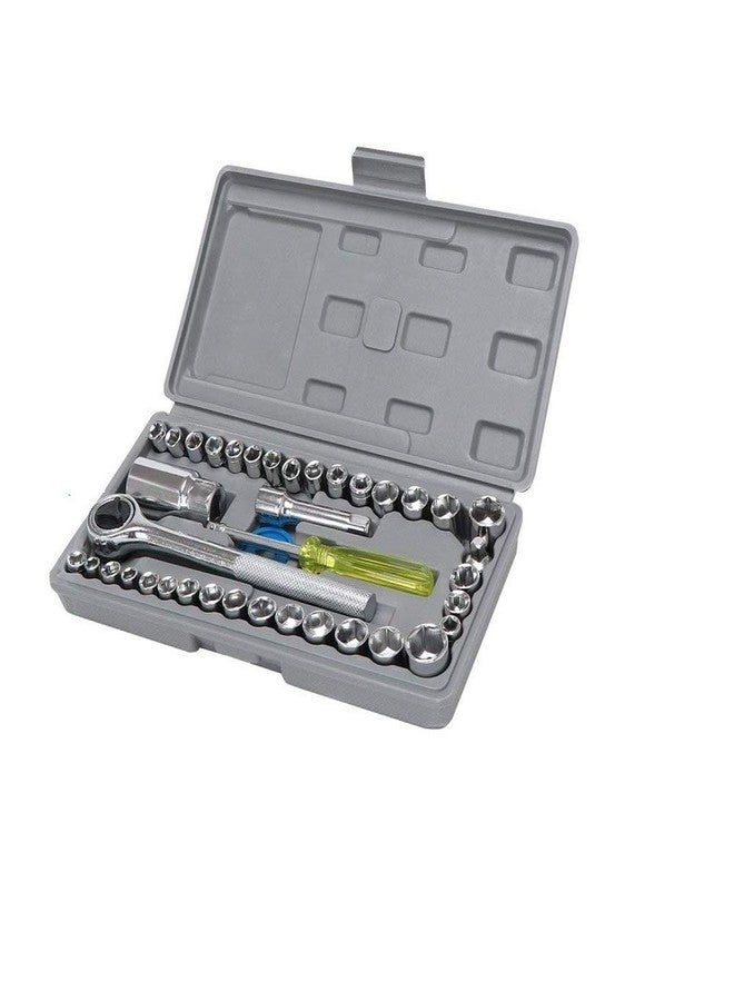 Koniry Hand Tool Kit 40Pc Multi Purpose Combination Socket Wrench Set - Image 1